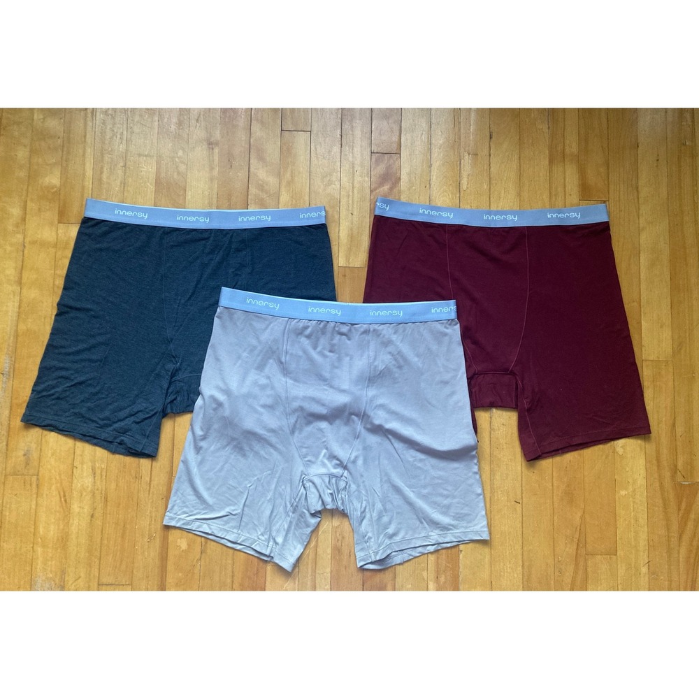 Innersy Women Anti Chafing Bamboo Viscose Slip Shorts Boxer Briefs 3 Pack Multi
